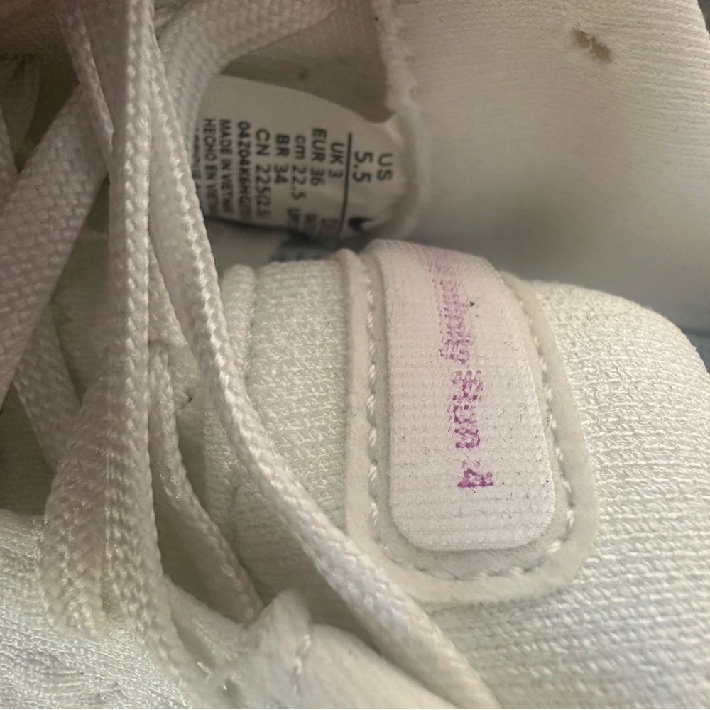 Nike Women's White and Purple Sneakers - Picture 5 of 12